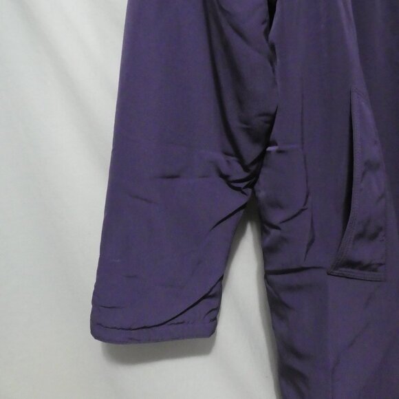 LAURA PETITES | large | Long Purple Winter Coat with Faux Fur Collar | GUC - Picture 9 of 16